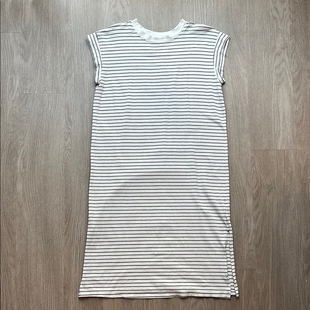 a new day Black and White Striped Midi Dress
